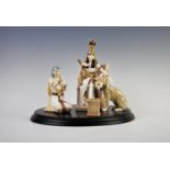 Four Royal Worcester figurines from ?The Jewels of Cleopatra? series, comprising: Cleopatra, a