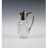 An early Edwardian silver mounted claret jug, James Dixon & Sons Ltd, Sheffield 1901, plain polished