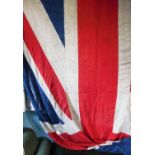 A large vintage union flag, 548cm x 304cm