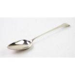 A George III Old English pattern silver basting spoon, probably Richard Crossley, London 1798,