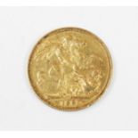 A Victorian gold sovereign dated 1889, gross weight 8.0gms