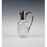 An early Edwardian silver mounted claret jug, James Dixon & Sons Ltd, Sheffield 1901, the mounts