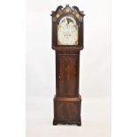 A George IV mahogany cased long case eight day clock, signed Adams, Middlewich (probably John