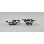 A George V silver bonbon dish, William Neale, Birmigham 1911, of oval form with pierced