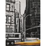 SALVO GENOVESI (Catania XX secolo) FOTOGRAFIA "New York", firma e dedica nel retro, esemplare unico.