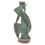 SEBASTIANO MILLUZZO (Catania 1915 - 2011) SCULTURA in bronzo "Figura". Misure: h cm 42