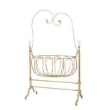 CULLA in rame bianco con pomoli in opaline. Sicilia XIX secolo Misure: cm 130 x 56 x h 206