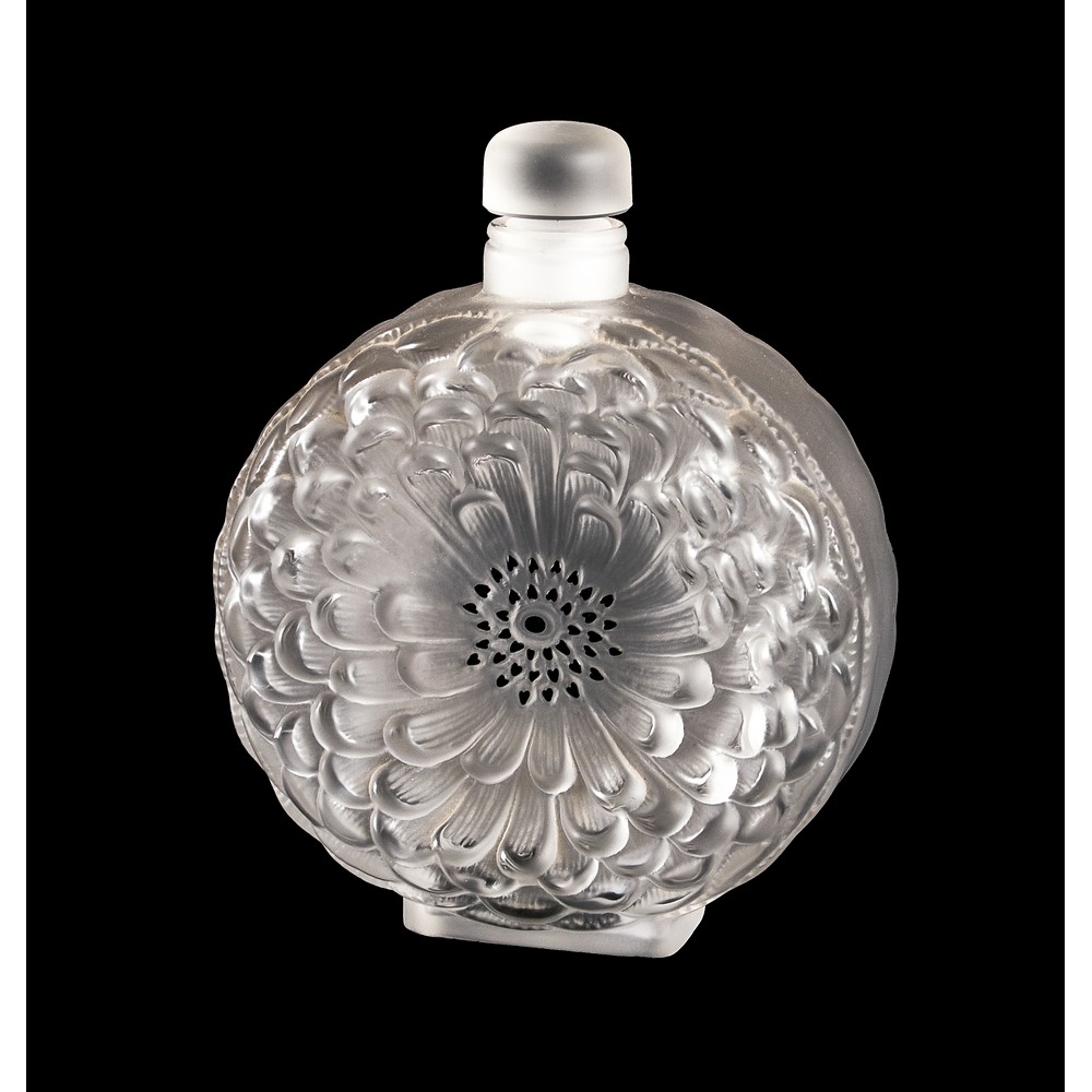 BOTTIGLIA in cristallo Lalique. Francia XX secolo Misure: h cm 21