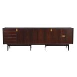 STUDIO TECNICO CASSINA (maniera di) MOBILE/CREDENZA con cinque cassetti, scomparsa scorrevole ed