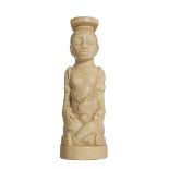 SCULTURA in avorio "Divinita'". Africa anni '20 Misure: h cm 19,5