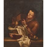 GIACOMO CERUTI detto "IL PITOCCHETTO" (maniera di) (Milano 1698 - 1767) OLIO su tela "Scena di