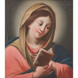 PITTORE VENETO DEL XVIII SECOLO OLIO su tela "Madonna in lettura". Misure: cm 46 x 40