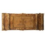 ELEMENTO d'altare in legno laccato a finto marmo. Sicilia XVIII secolo Misure: cm 200 x 79