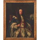 GODFREY KNELLER (Lubecca 1646 - Londra 1723) OLIO su tela "Sidney Godolphin, 1st earl of godolphin".