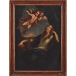 PITTORE SICILIANO DEL XVIII SECOLO OLIO su tela "Santa Rosalia". Misure: cm 73 x 100
