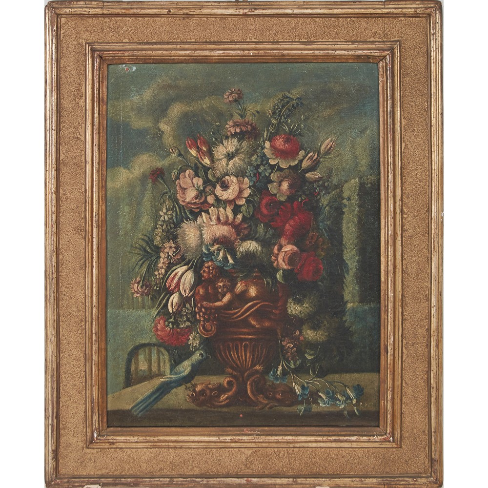 NICOLA CASSISSA (attr.le) (Napoli ? - 1731) COPPIA OLI su tela "Vasi con fiori". Misure: cm 65 x 80 - Image 2 of 3