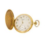 OROLOGIO da tasca Chronometre Sinadria 15 rubis in oro 18 Kt., movimento ad ancora (usure). Anni '