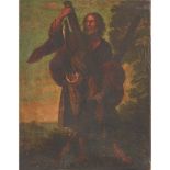 SCUOLA ITALIANA DEL XVIII SECOLO OLIO su tela "Sant'Andrea". Misure: cm 63 x 49