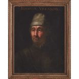 SCUOLA ITALIANA DEL XVI SECOLO OLIO su tela "Ritratto del Prelato Joannes Villanius". Misure: cm