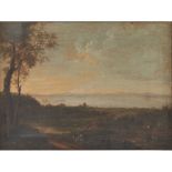 PITTORE DEL XIX SECOLO OLIO su tela "Paesaggio". Misure: cm 40 x 50