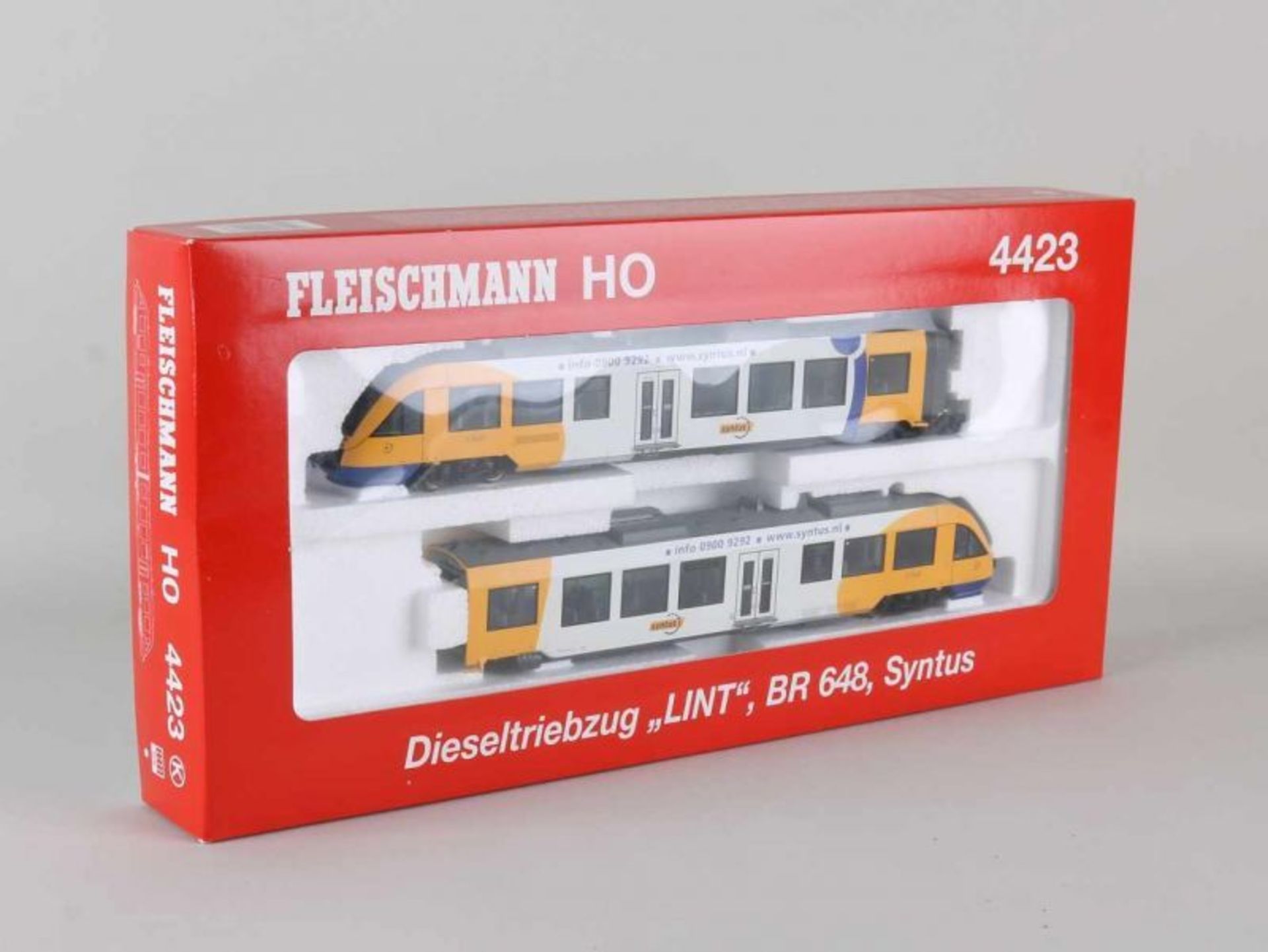 Fleischmann H0 4423, Syntus train set Lint "=, BR 648. In original box and in good condition "