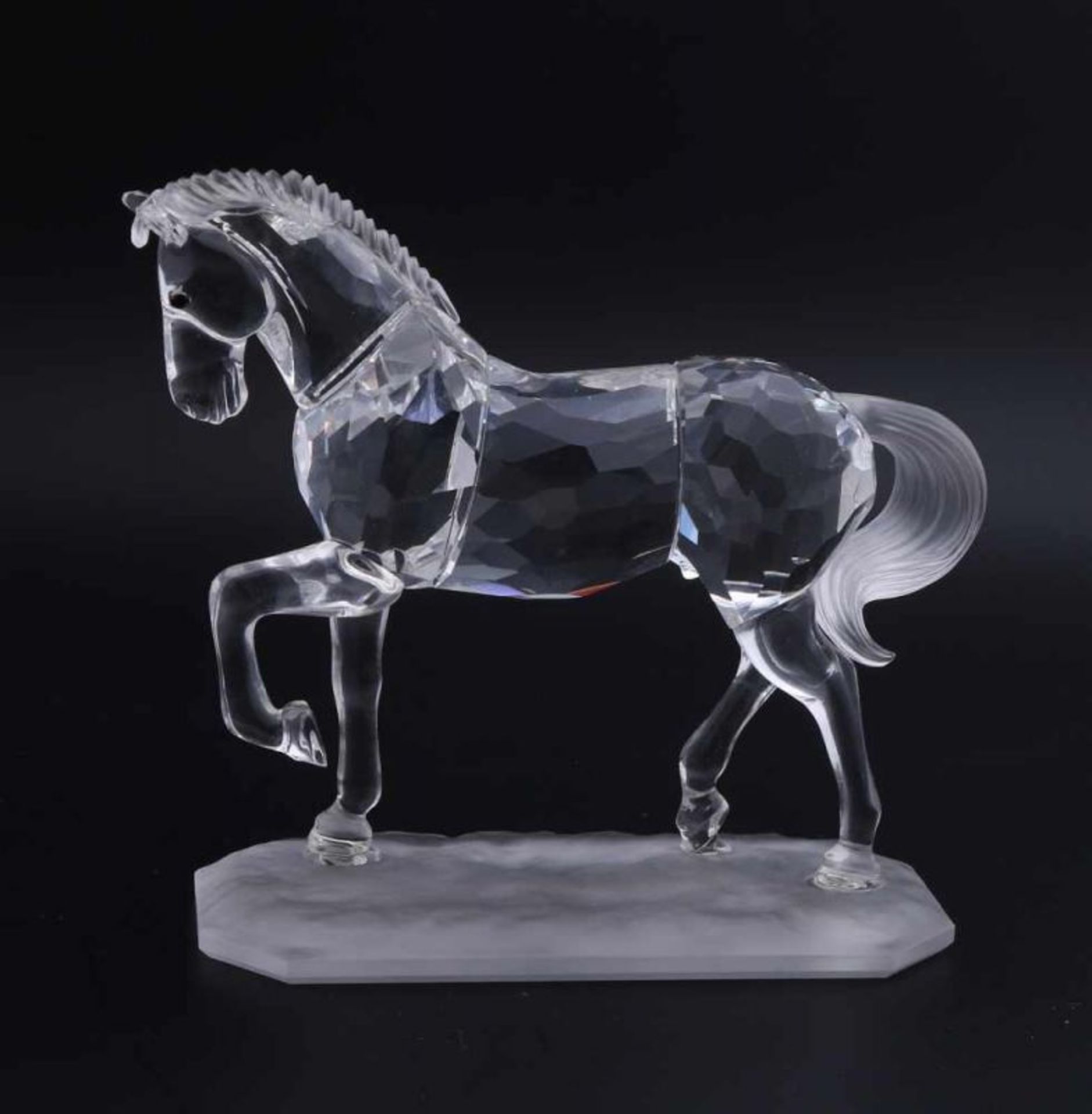 Swarovski Arabian Thoroughbred "(221609) executed in clear crystal with matt crystal tail and moons.