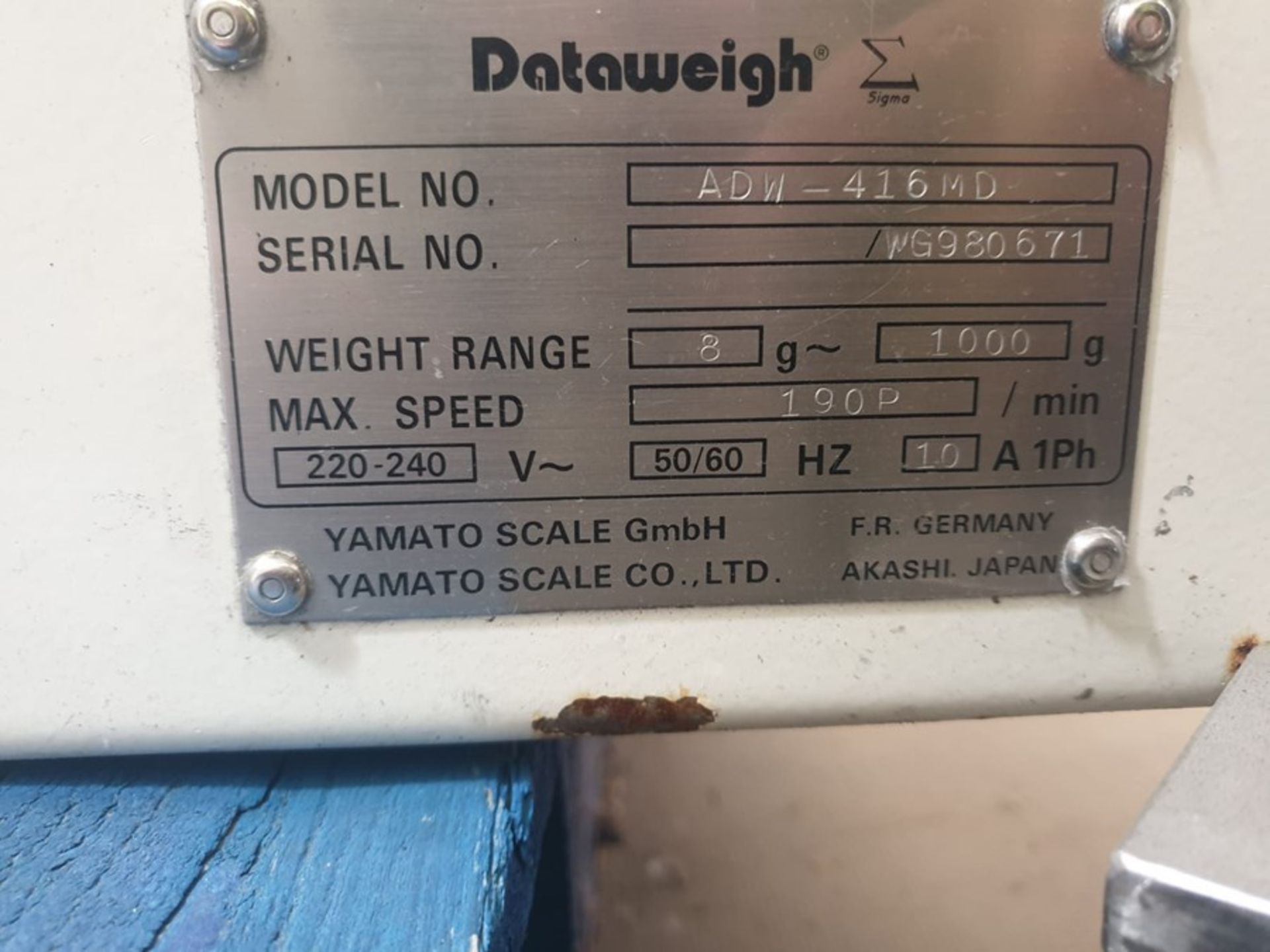 YAMATO DATAWEIGH MULTIHEAD WEIGHER - Image 4 of 6