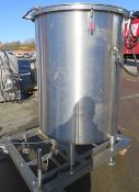 STAINLESS STEEL MOBILE JACKETED VESSEL