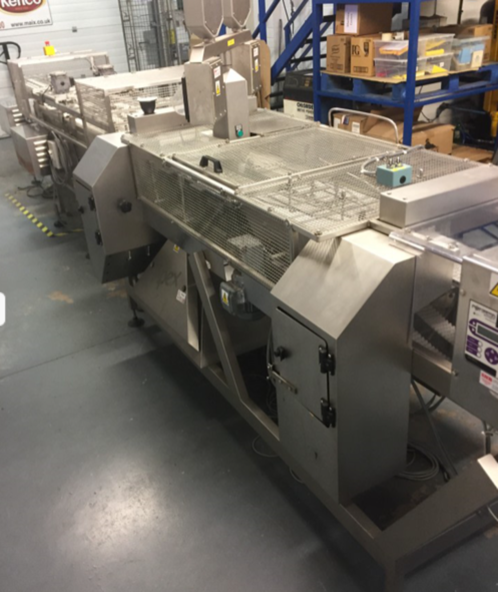 WARD-BEKKER TWIN CHECK-WEIGHER/METAL DETAL DETECTOR WITH FORTRESS METAL DETECTOR AND CONVEYORS - Image 2 of 20