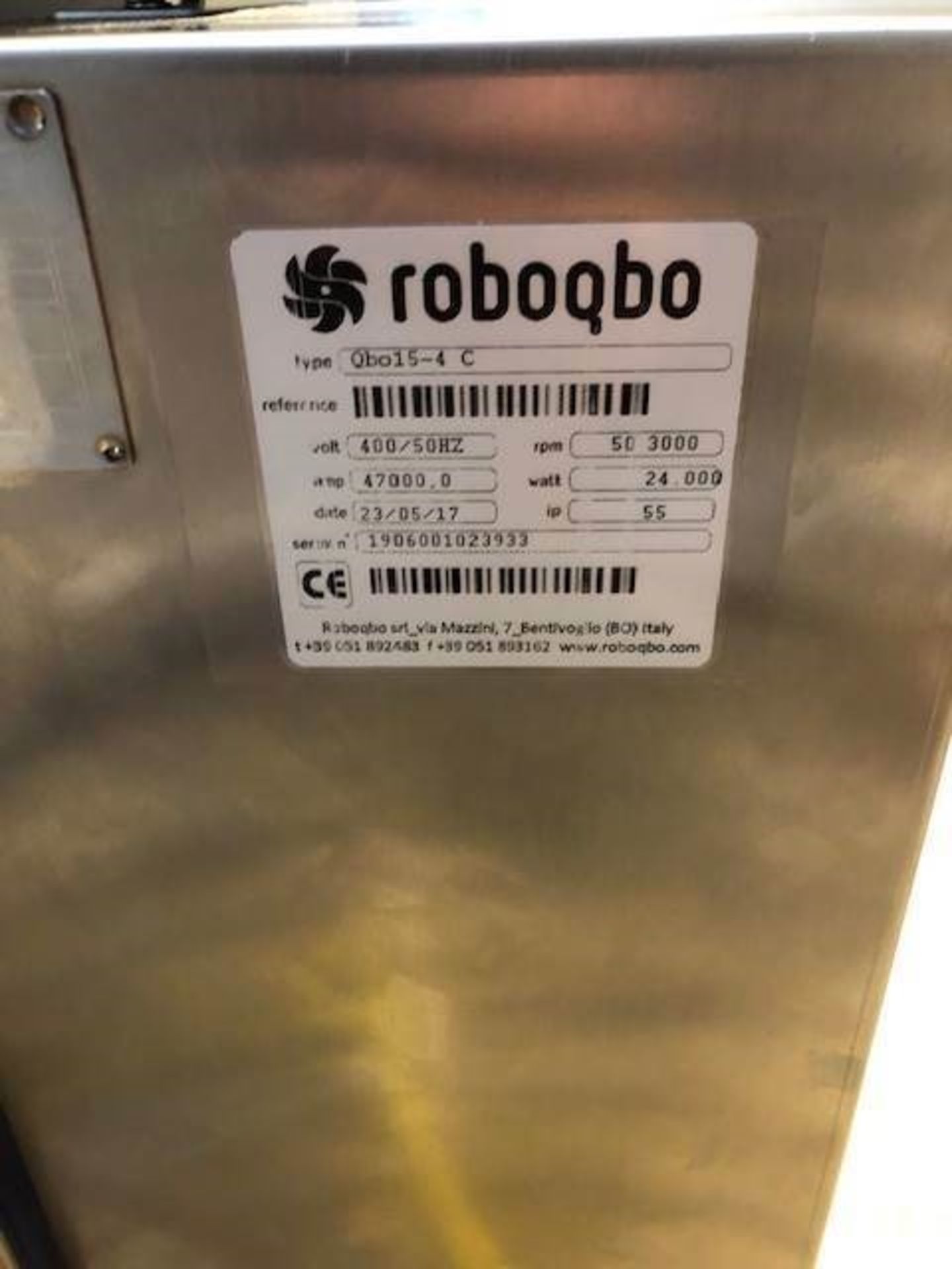 ROBOQBO 15L UNIVERSAL CUTTER WITH INTERNAL STEAM GENERATOR - Image 5 of 5