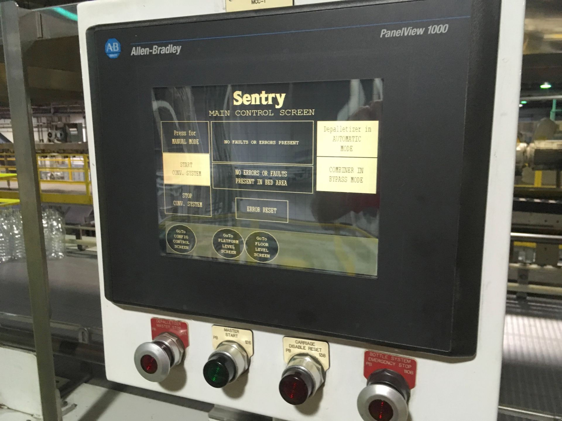 Sentry High Level Discharge Bulk Bottle Depalletizer - Image 16 of 20