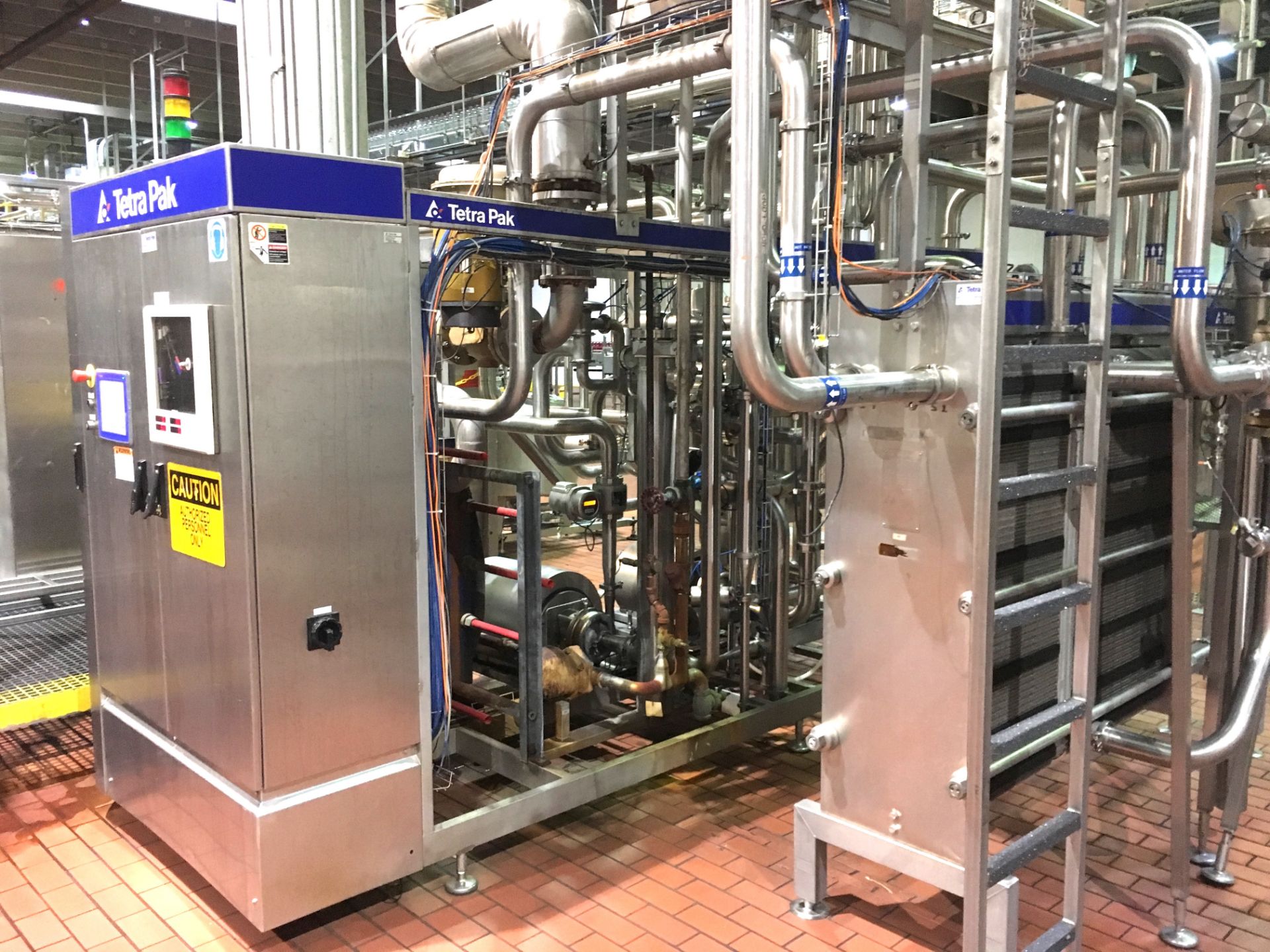 2007 Tetra Pak Skid Mounted HTST Pasteurization System - Rated for 100 GPM - Single Serve Line
