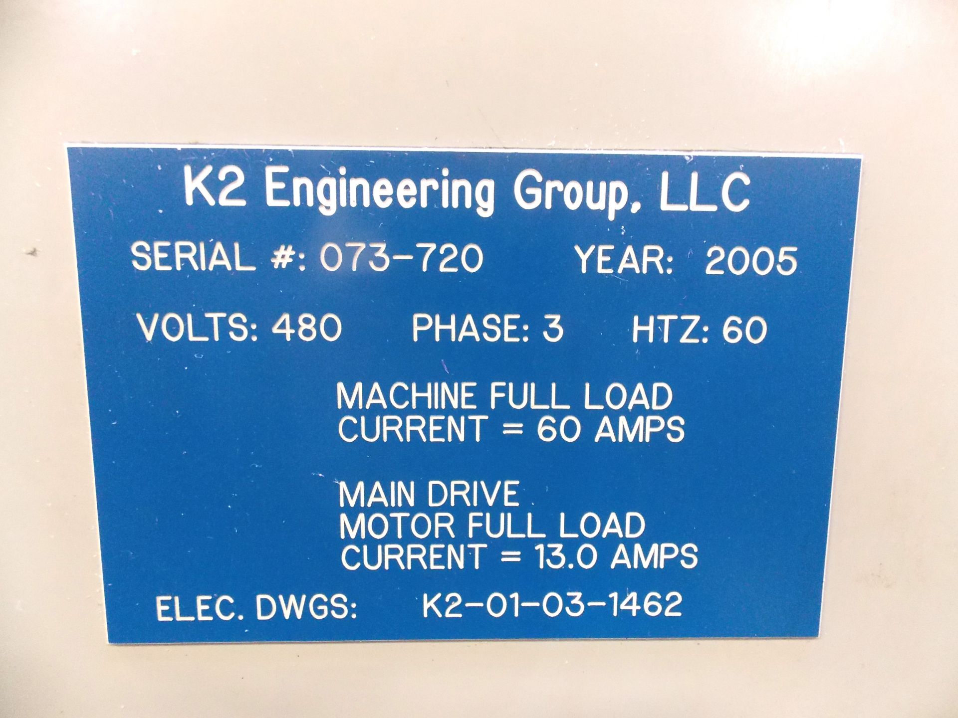 Krones / K2 Engineering Canmatic 24 Station Wrap Around Labeler - Image 15 of 18