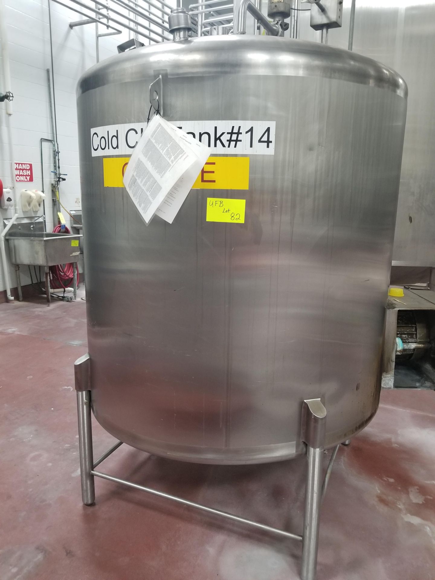 Cherry Burrell 750 Gallon Storage Tank