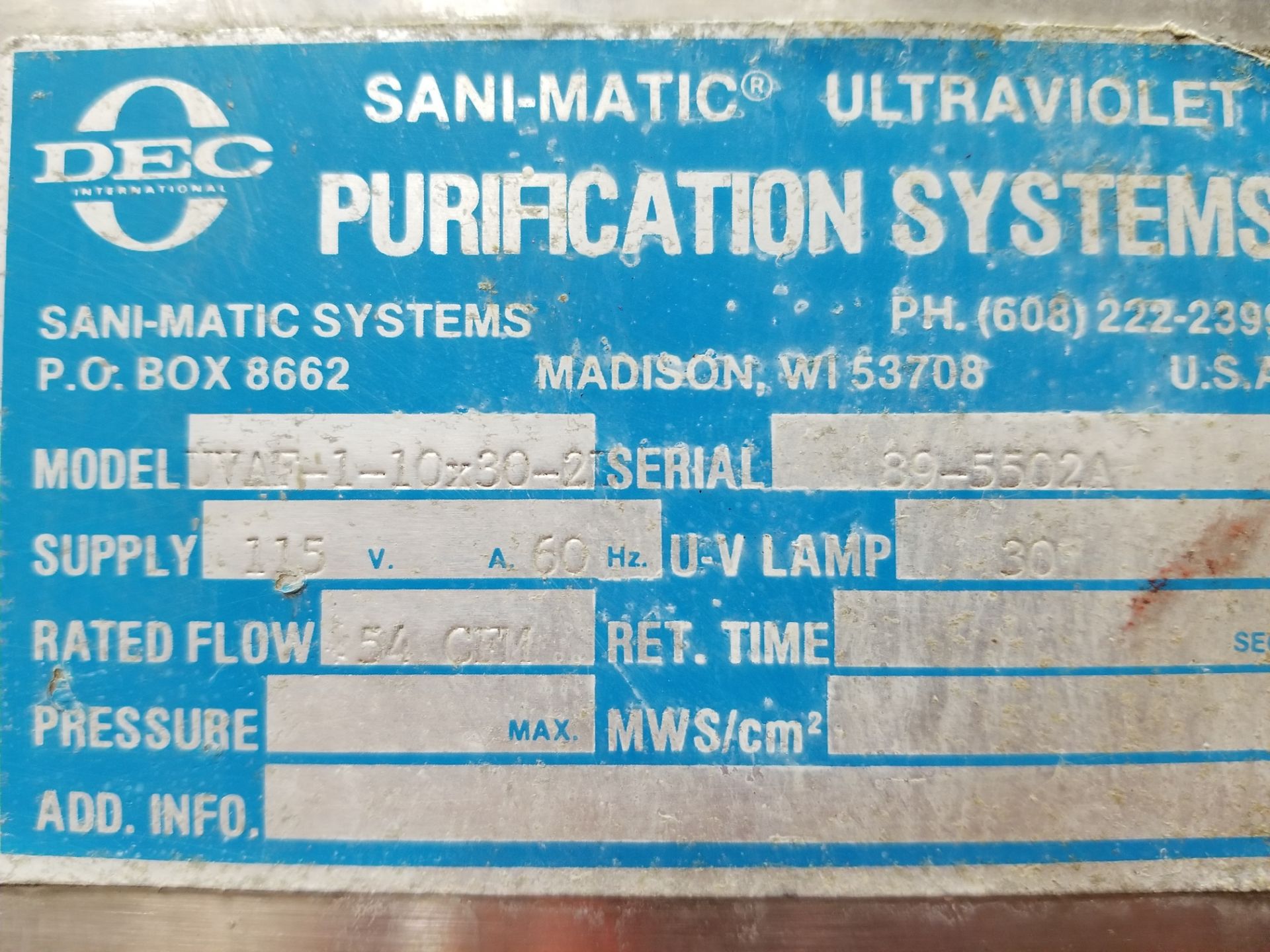 Purification System UV Light - Image 4 of 5