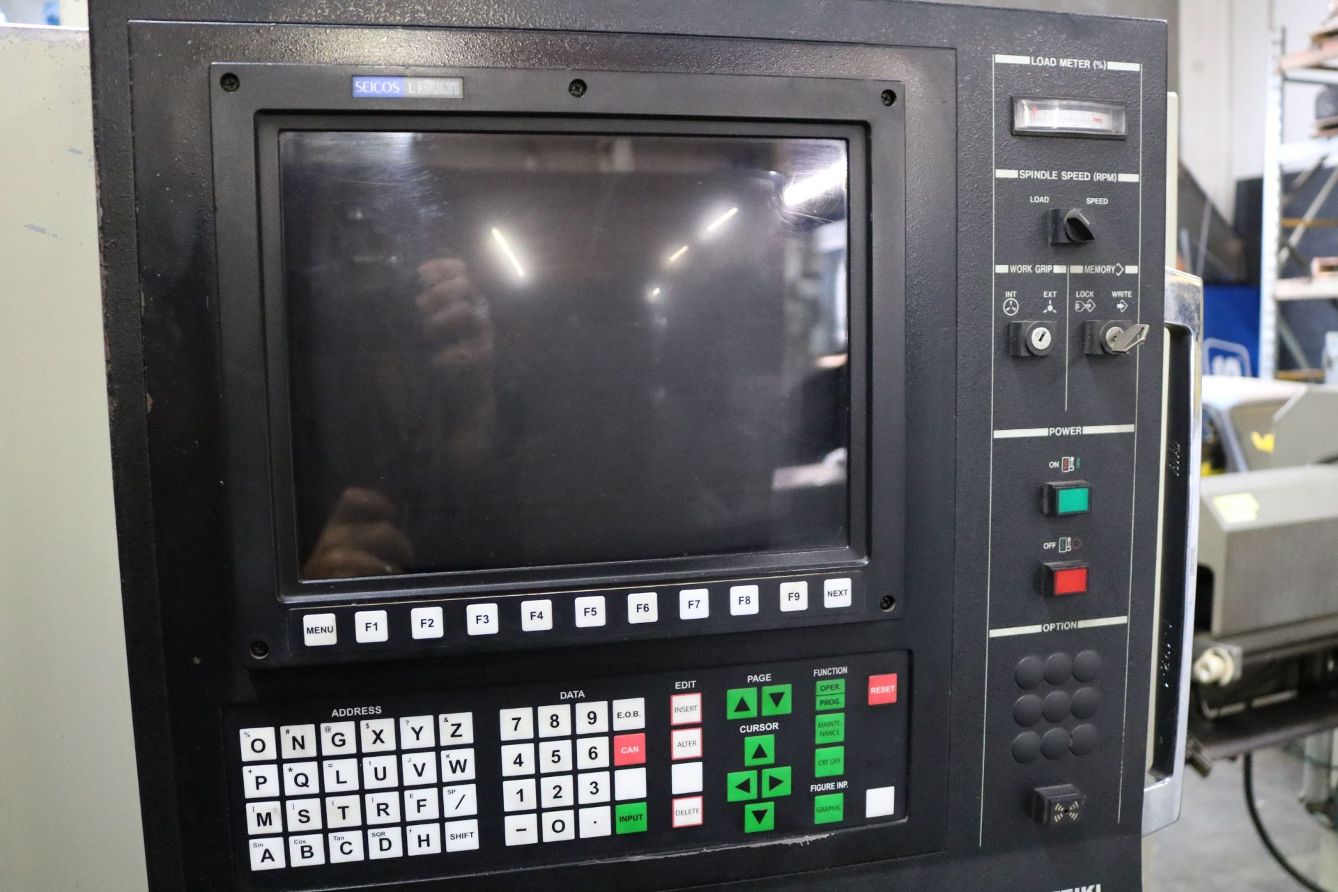 1996 HITACHI SEIKI CNC TURNING CENTER, MODEL HT23S III, SEICOS L CNC CONTROL, 10" CHUCK, 3,600 - Image 8 of 23