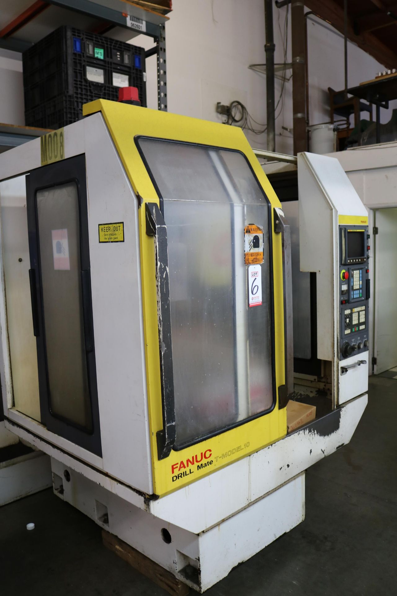 FANUC DRILL MATE CNC VERTICAL TAPPING CENTER, MODEL 10, TRAVELS: 19.6" X 14.9" X 12.9", 36" X 14" - Image 3 of 11