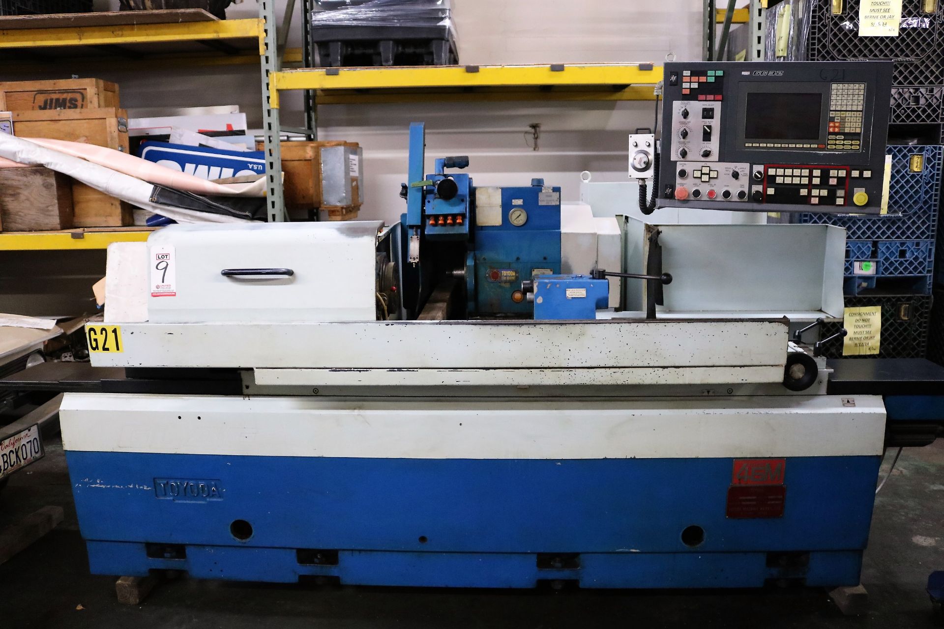 1995 TOYODA CNC GRINDER, MODEL RC4995, TYPE GL-4P-100E, GC 32 CNC CONTROL, 39.4 BETWEEN CENTERS,