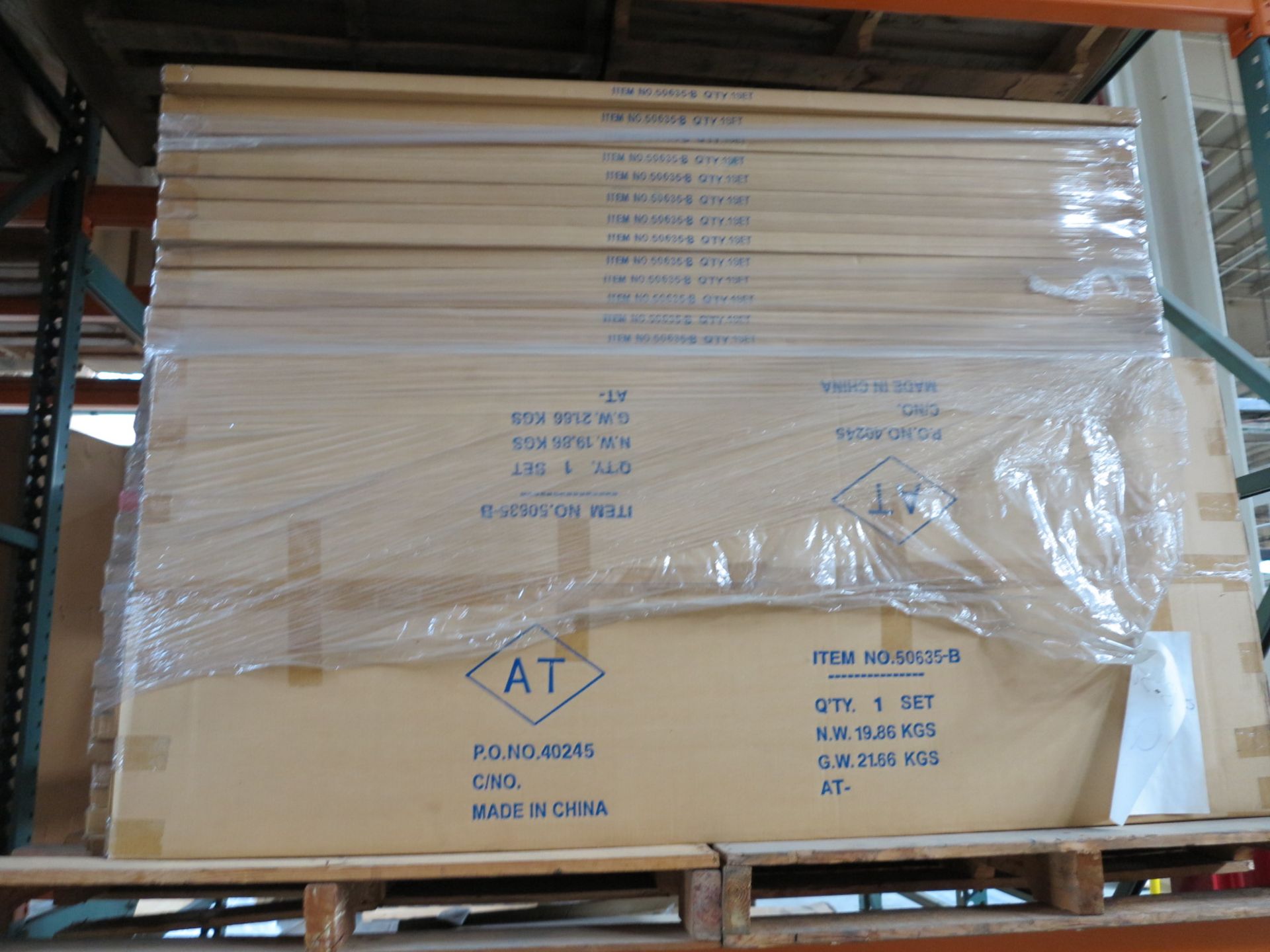 LOT - CONTENTS OF (2) SECTIONS OF PALLET RACK TO INCLUDE: ITEM # 50635, 5' STARTER SET 72" HIGH F - Bild 4 aus 8