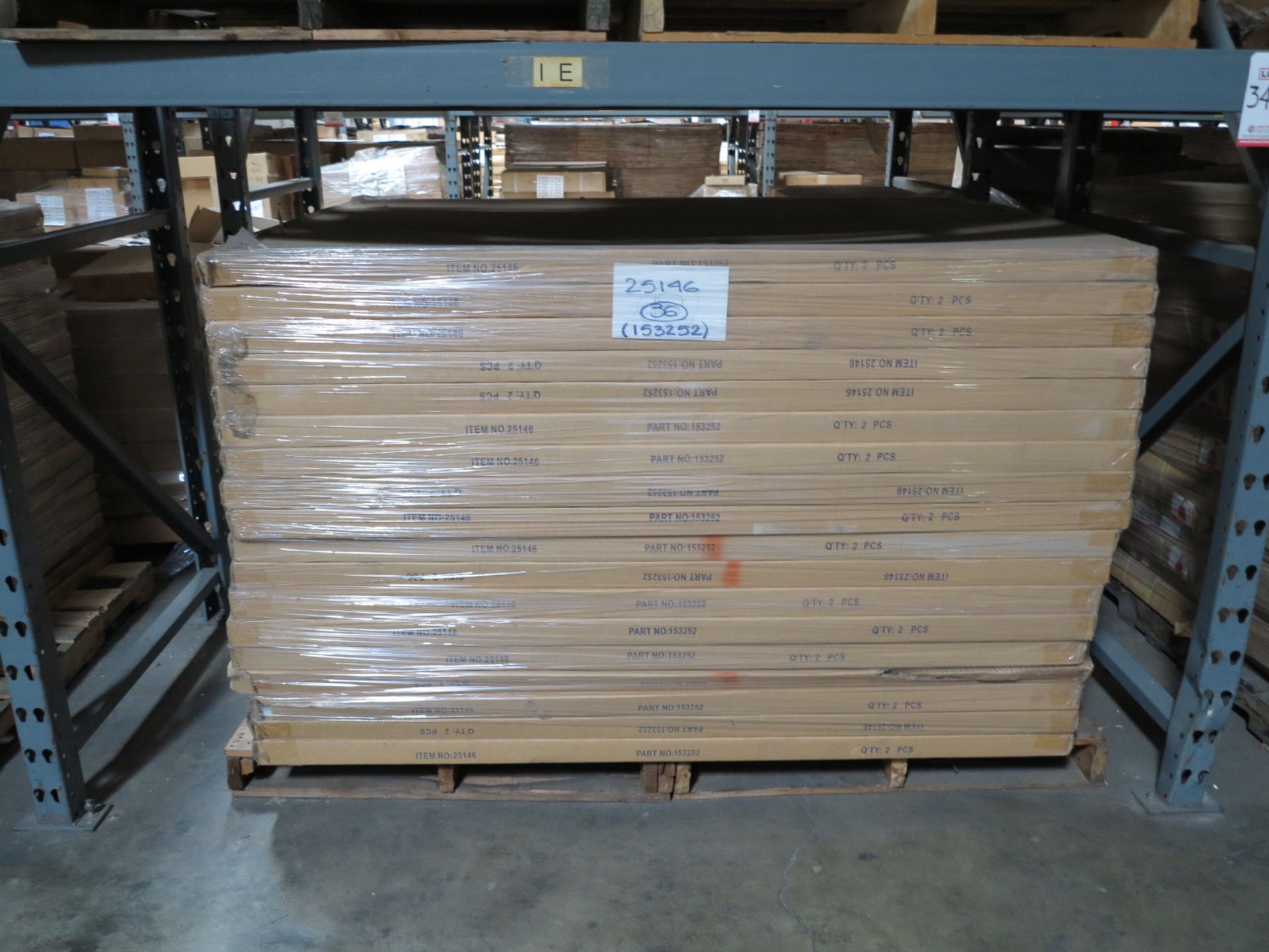 LOT - CONTENTS OF (2) SECTIONS OF PALLET RACK TO INCLUDE: ITEM # 50706, 4FT. L ADD ON SET 67" - Bild 3 aus 8