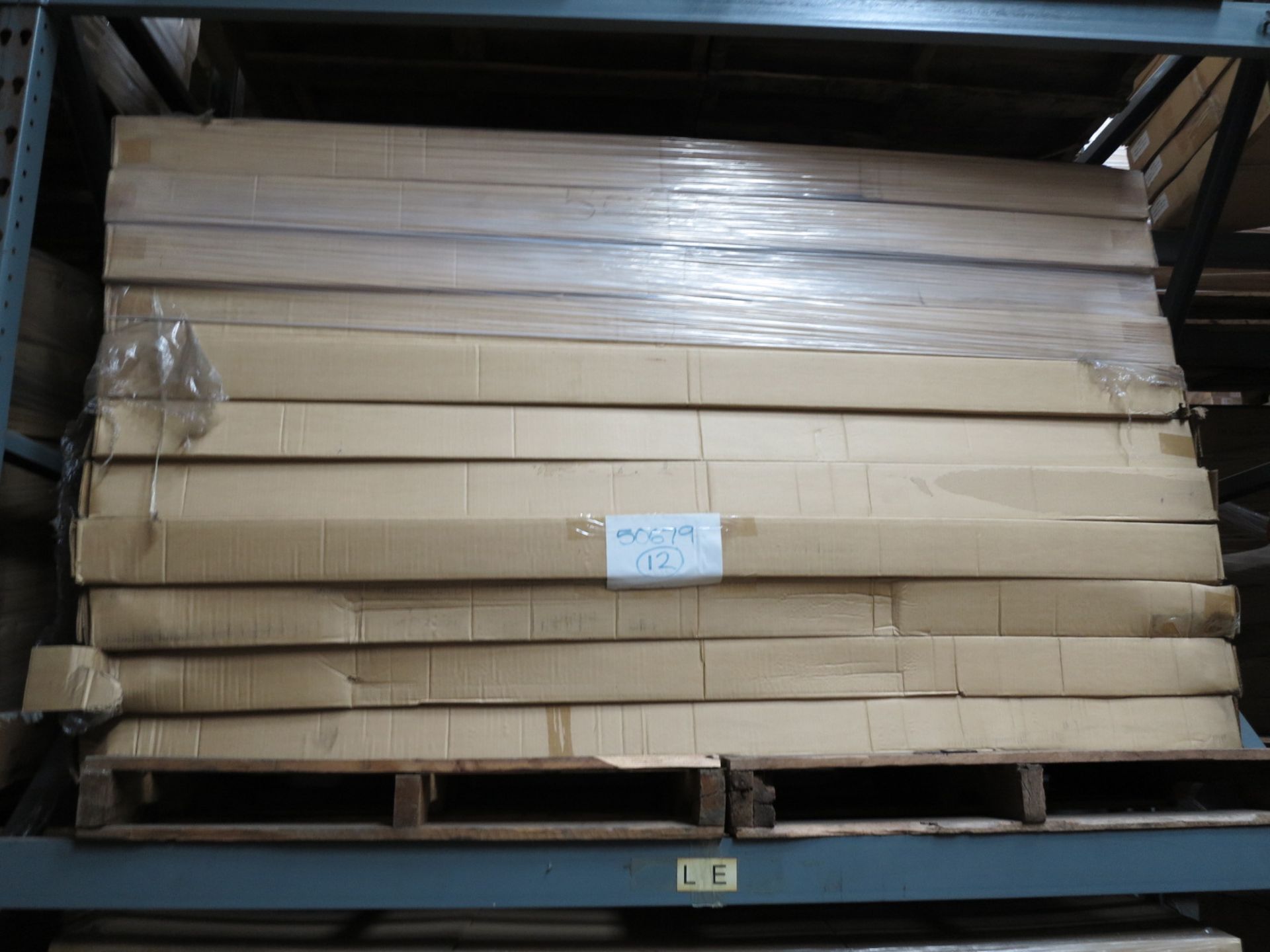 LOT - CONTENTS OF (3) SECTIONS OF PALLET RACK TO INCLUDE: ITEM # 50679, 5FT L. STARTER SET 82" - Image 5 of 12