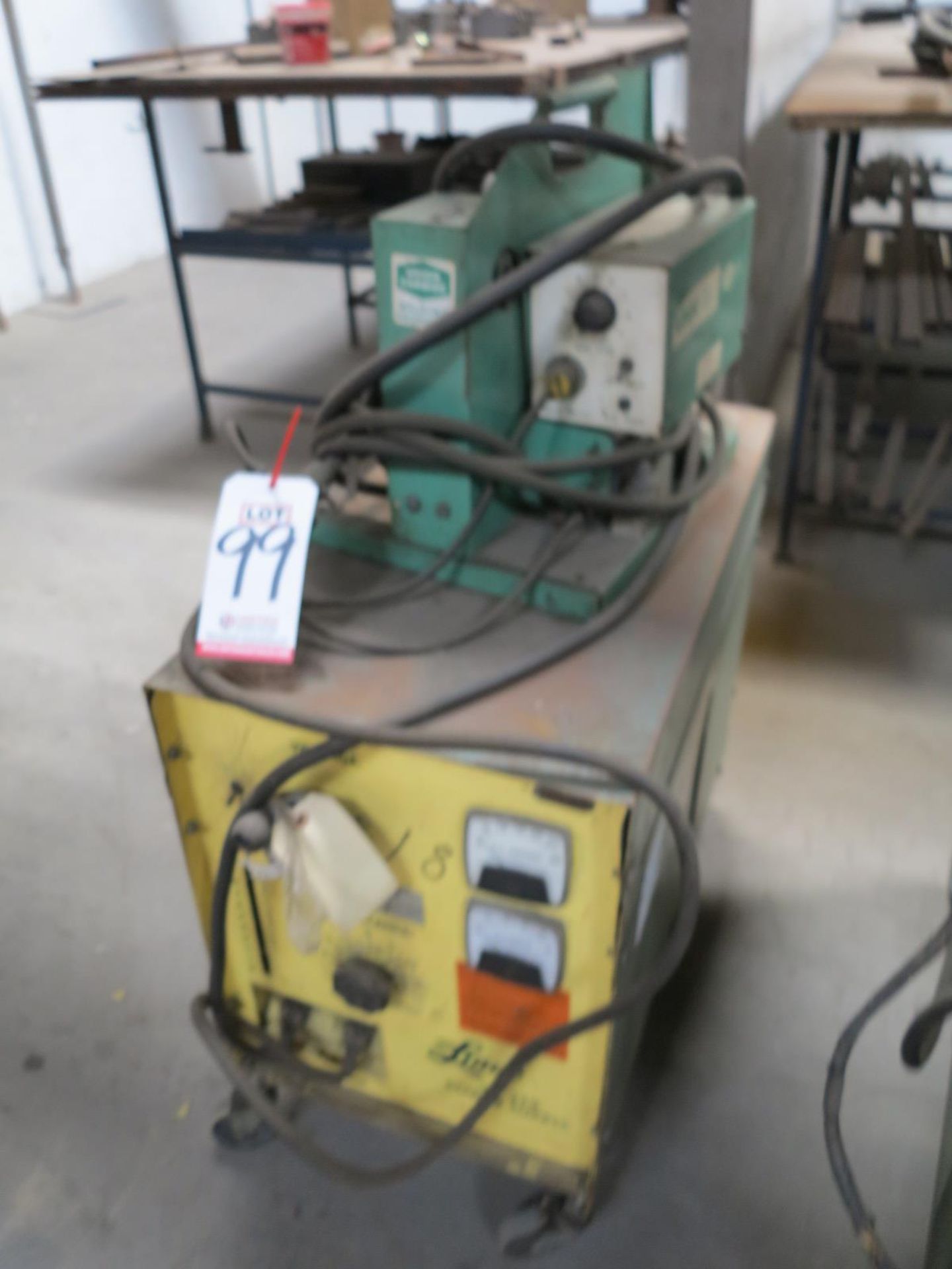 LINDE VI-253 CV/DC WELDING POWER SOURCE, S/N B???20059, W/ LINDE WIRE FEEDER