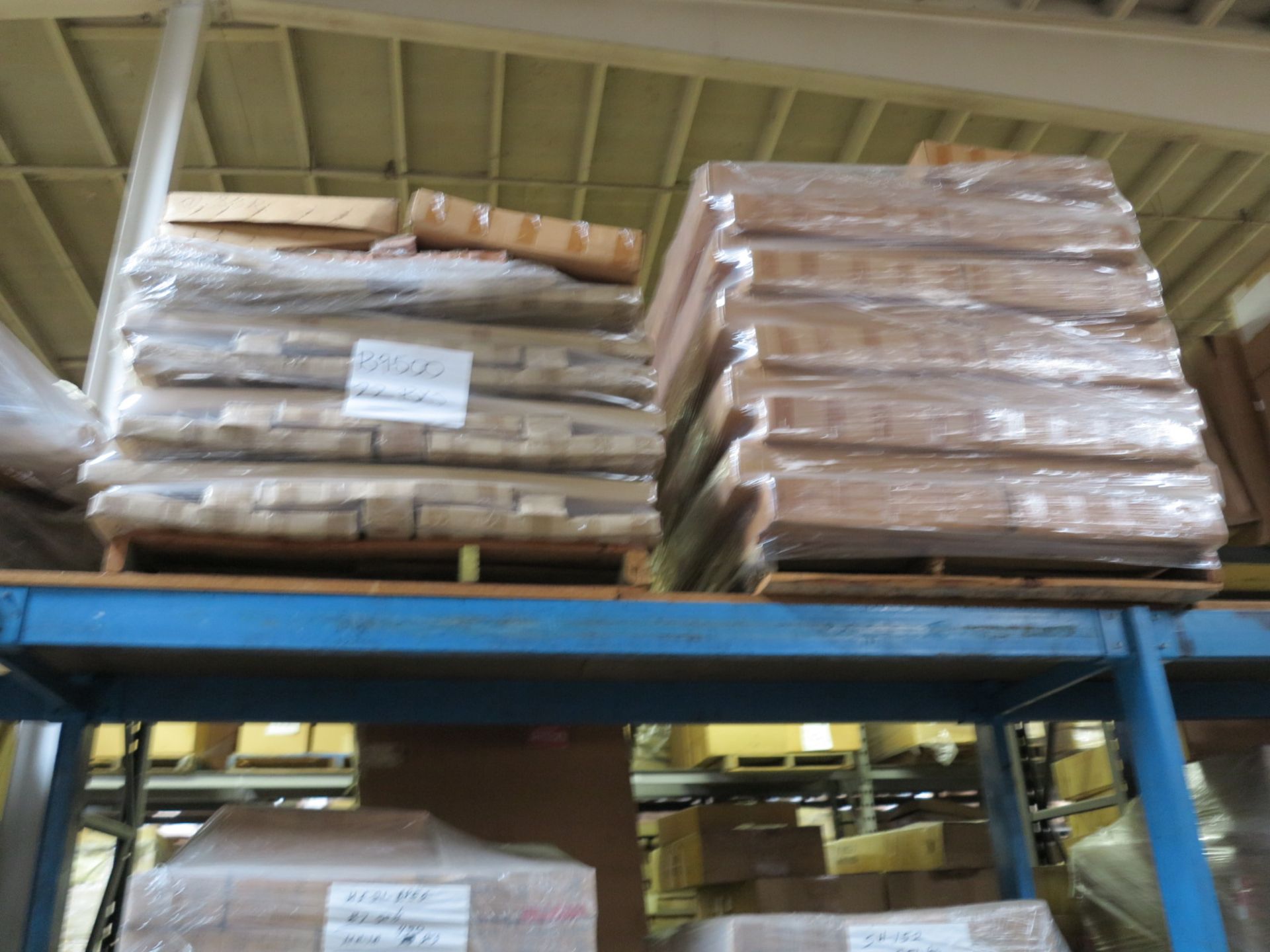 LOT - CONTENTS OF (2) SECTIONS OF PALLET RACK TO INCLUDE: ITEM # 97344, 66" TALL SQUARE FOLDING - Image 6 of 8