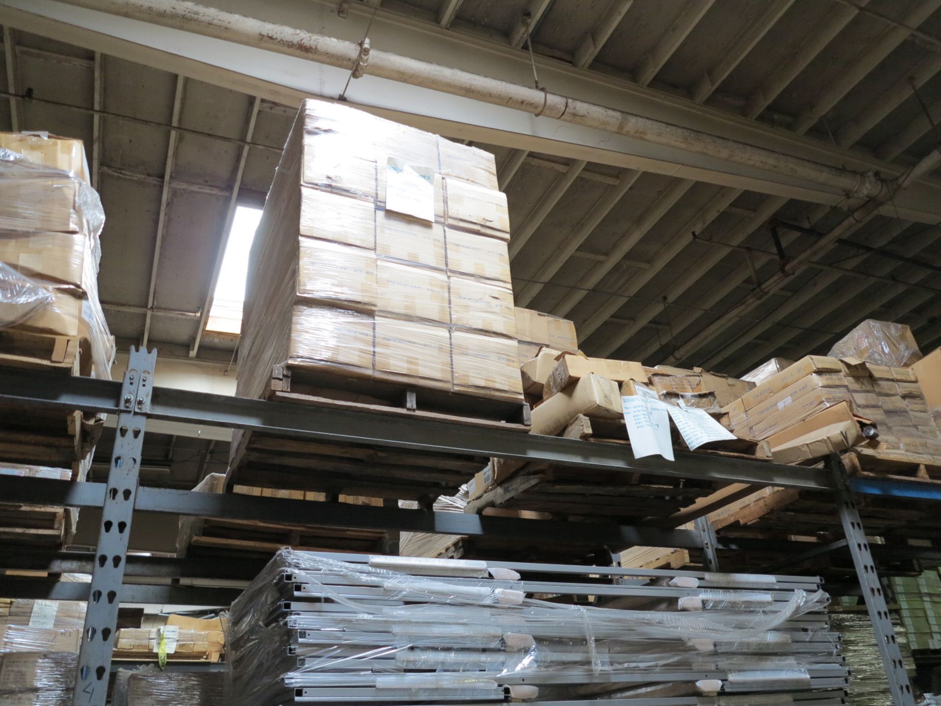 LOT - CONTENTS OF (3) SECTIONS OF PALLET RACK TO INCLUDE: ITEM # 98166, 3 TIER STAND (C213), - Image 6 of 12