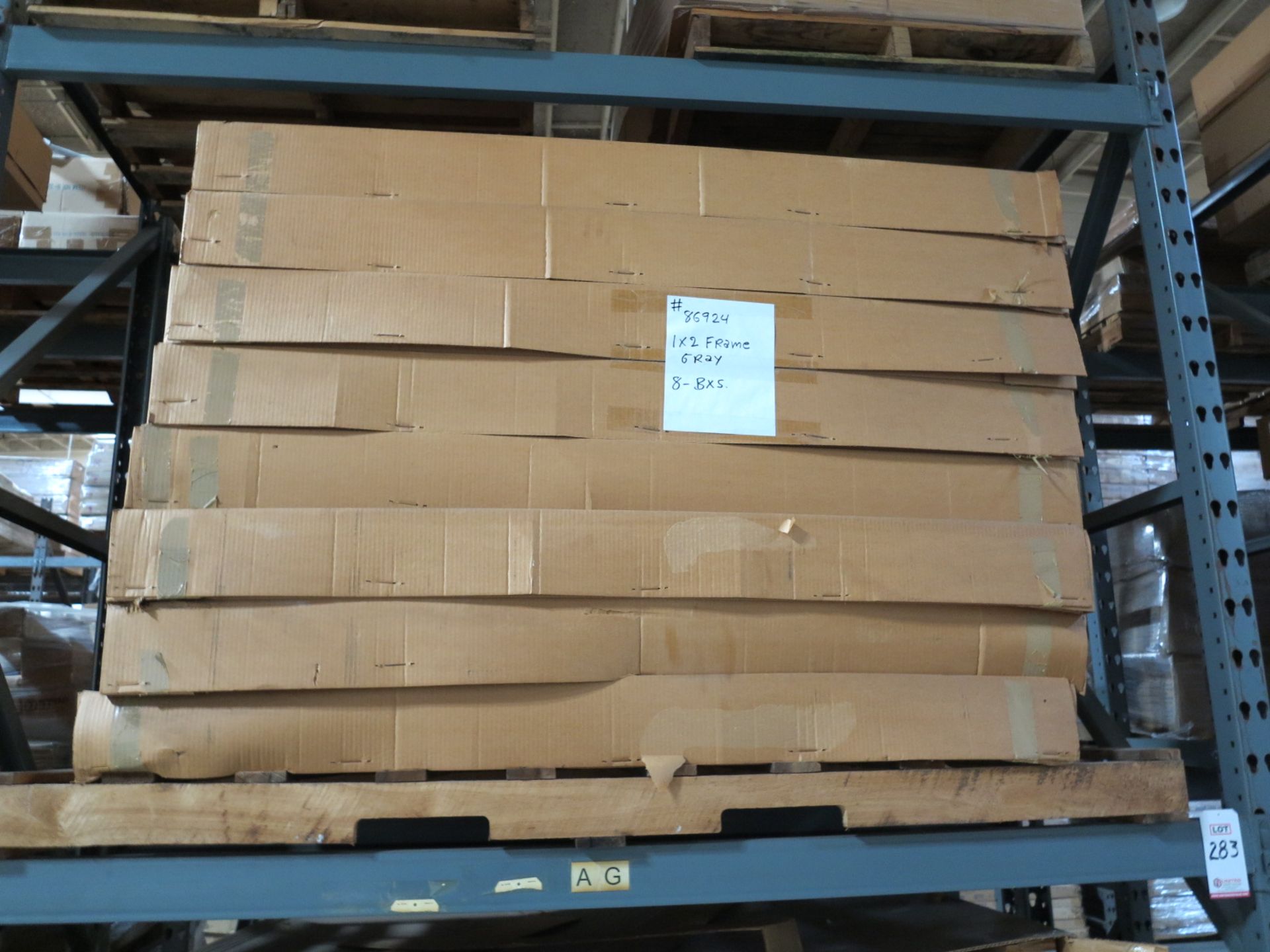 LOT - CONTENTS OF (2) SECTIONS OF PALLET RACK TO INCLUDE: ITEM # 86924, 1 X 2 FRAMES; ITEM # - Bild 4 aus 8