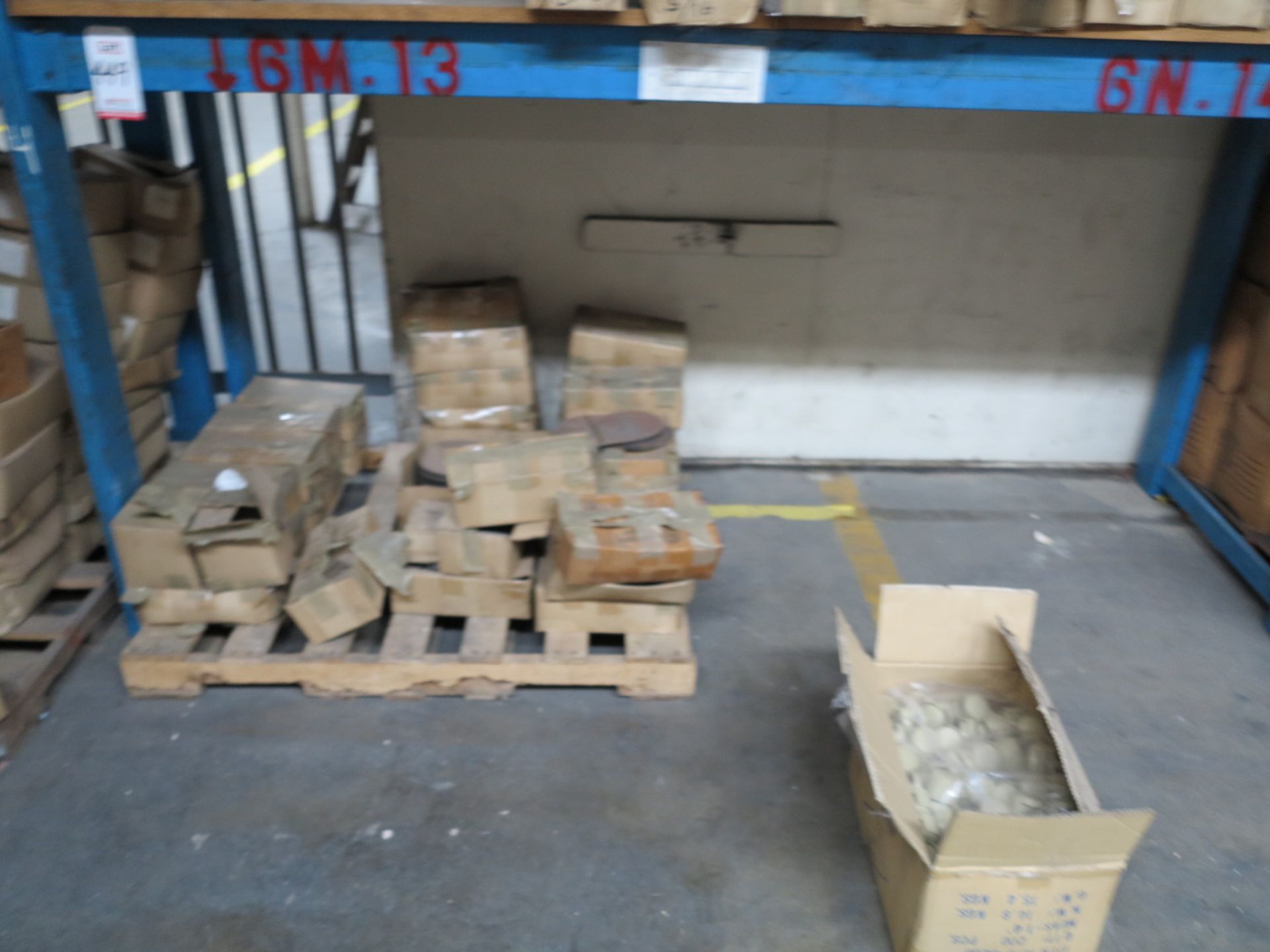 LOT - CONTENTS OF (2) SECTIONS OF PALLET RACK TO INCLUDE VARIOUS HARDWARE: FASTENERS; FASTENING