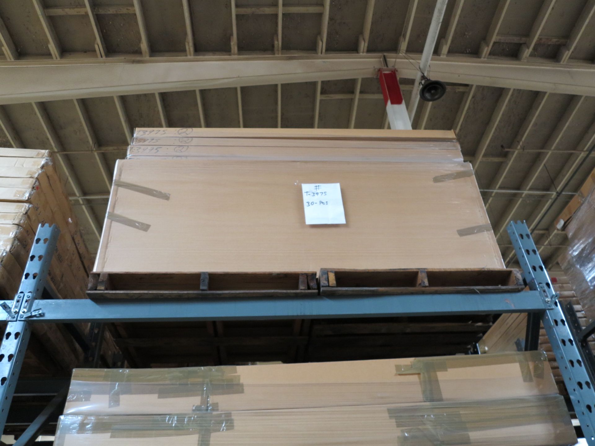 LOT - CONTENTS OF (2) SECTIONS OF PALLET RACK TO INCLUDE: ITEM # T3975, 2 TIER CLAMP ON - Image 5 of 8