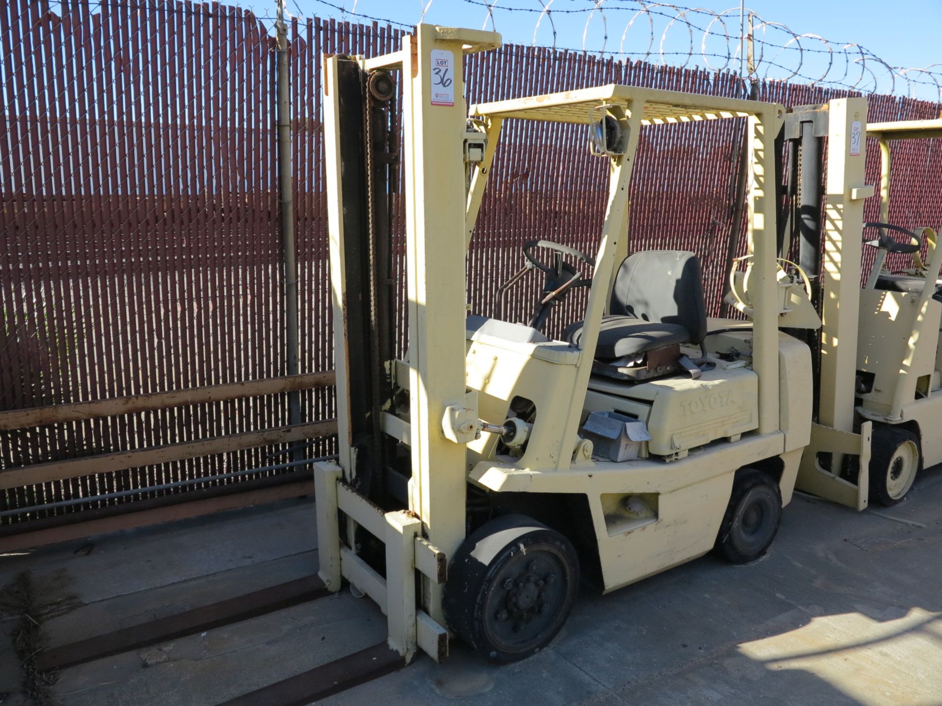 TOYOTA LP FORKLIFT, OUT OF SERVICE