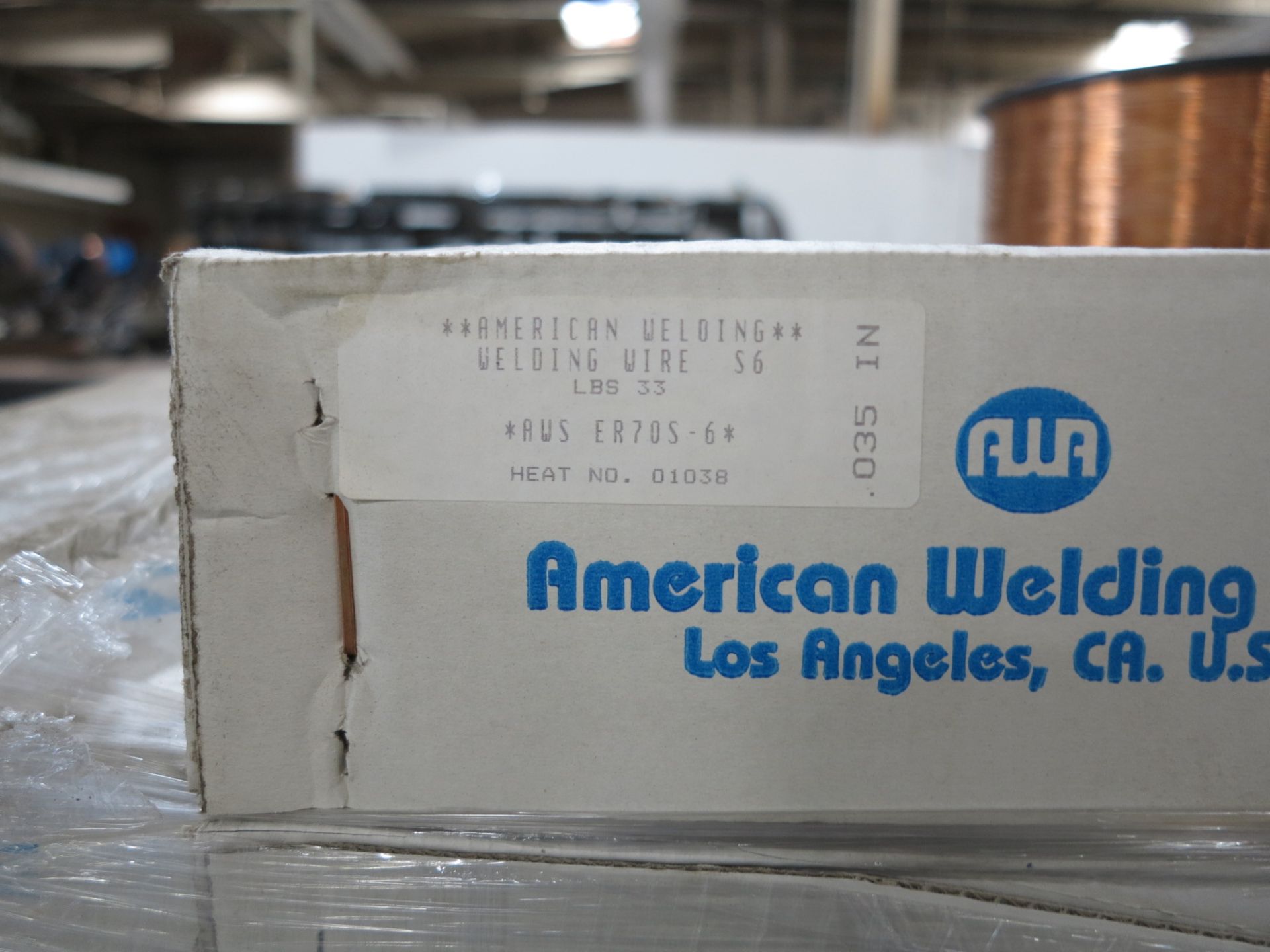 LOT - PALLET OF AMERICAN WELDING WIRE, S6, DIA. .035", 100 BOXES - Image 2 of 2