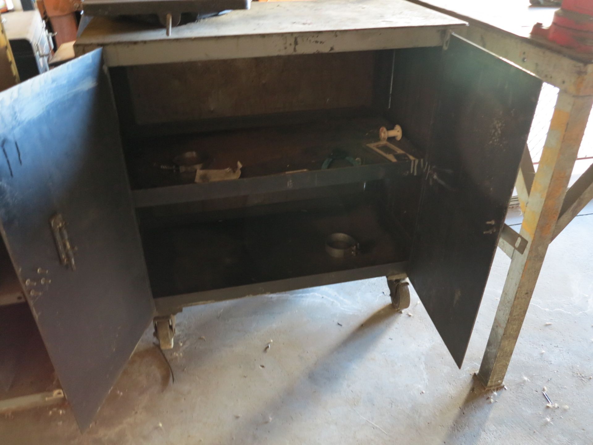 2-DOOR STEEL CART, 3' X 18" - Image 2 of 2